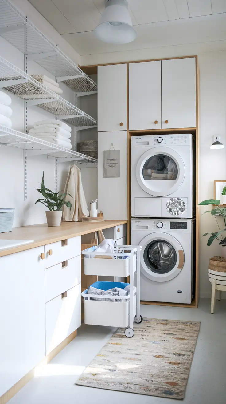 Laundry Room Shelves Ideas 2026: Modern, Farmhouse & DIY Inspiration