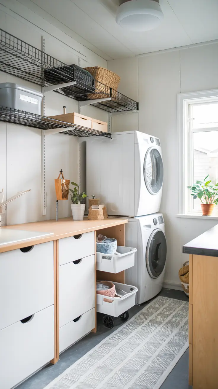 Laundry Room Shelves Ideas 2026: Modern, Farmhouse & DIY Inspiration