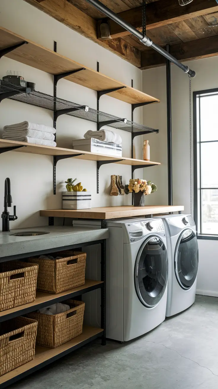 Laundry Room Shelves Ideas 2026: Modern, Farmhouse & DIY Inspiration