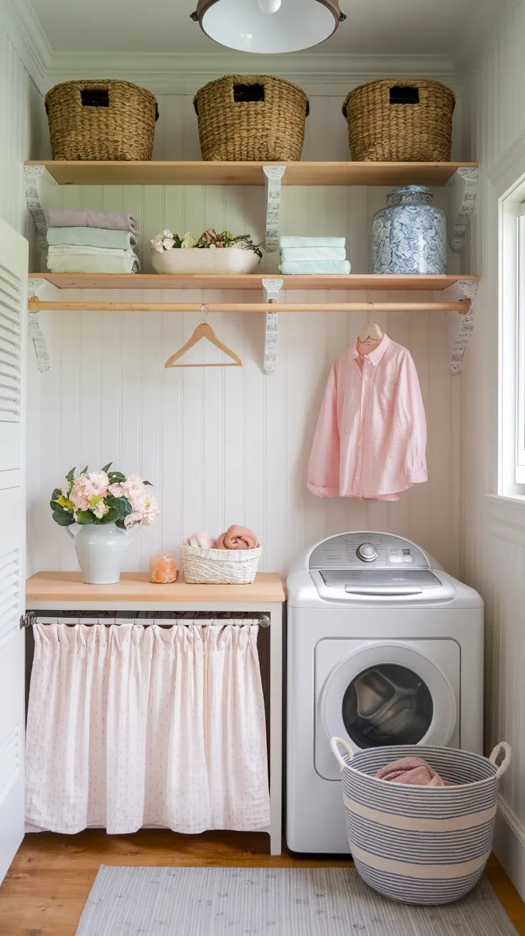 Laundry Room Shelves Ideas 2026: Modern, Farmhouse & DIY Inspiration