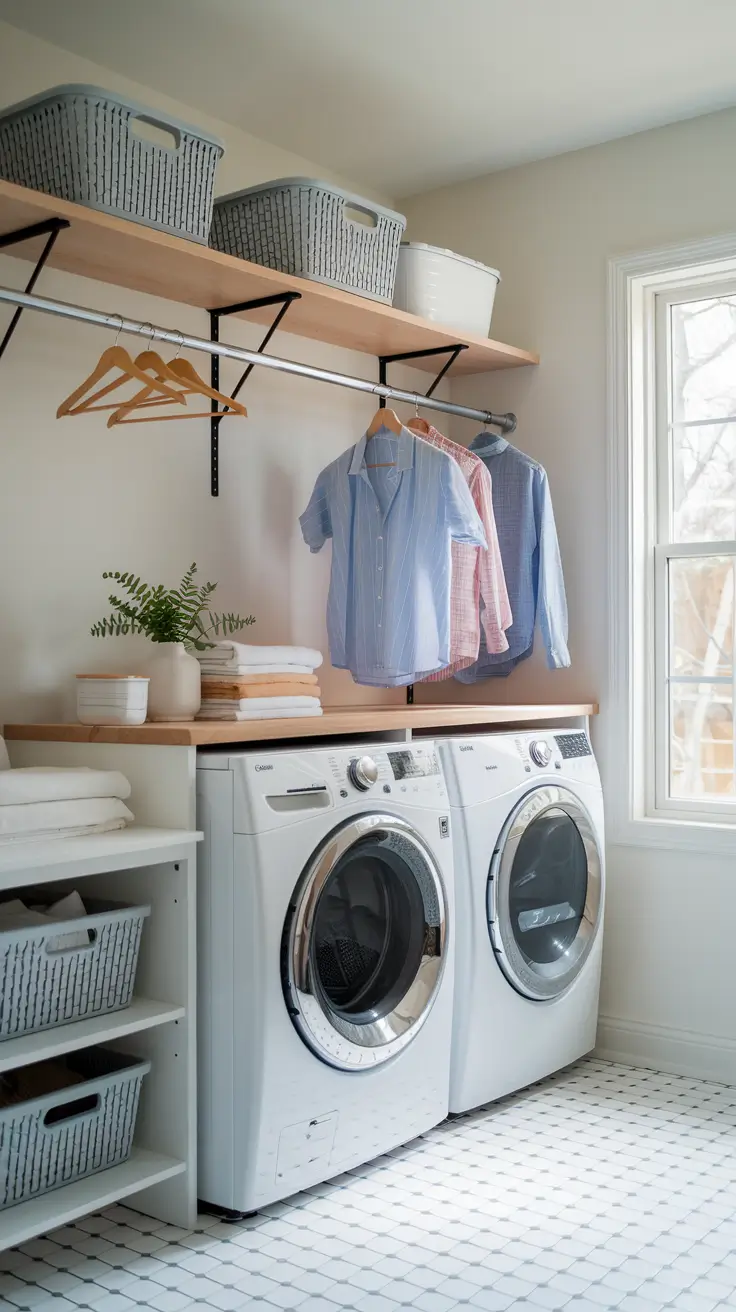 Laundry Room Shelves Ideas 2026: Modern, Farmhouse & DIY Inspiration