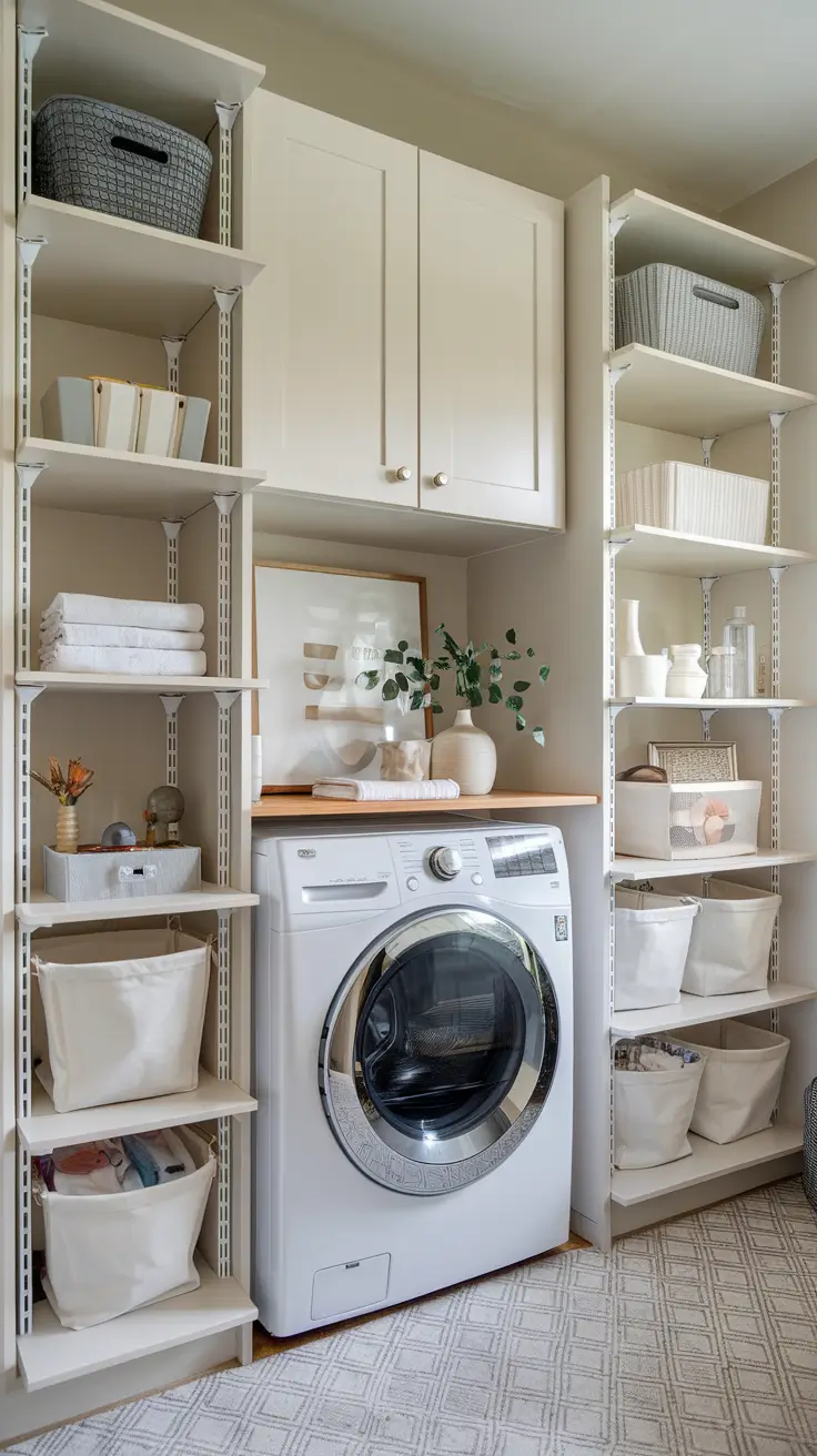 Laundry Room Shelves Ideas 2026: Modern, Farmhouse & DIY Inspiration