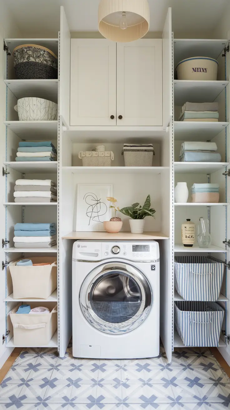 Laundry Room Shelves Ideas 2026: Modern, Farmhouse & DIY Inspiration