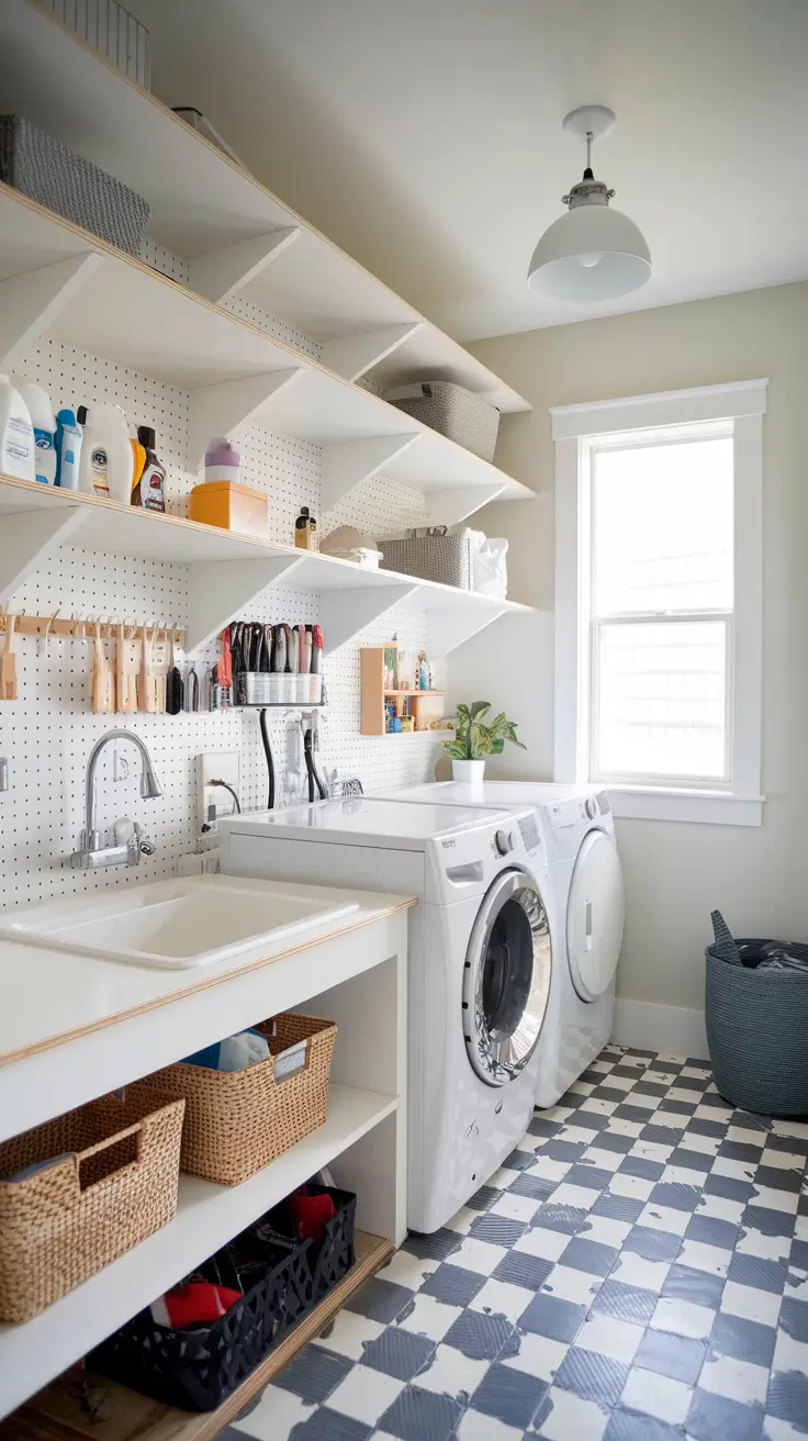 Laundry Room Shelves Ideas 2026: Modern, Farmhouse & DIY Inspiration