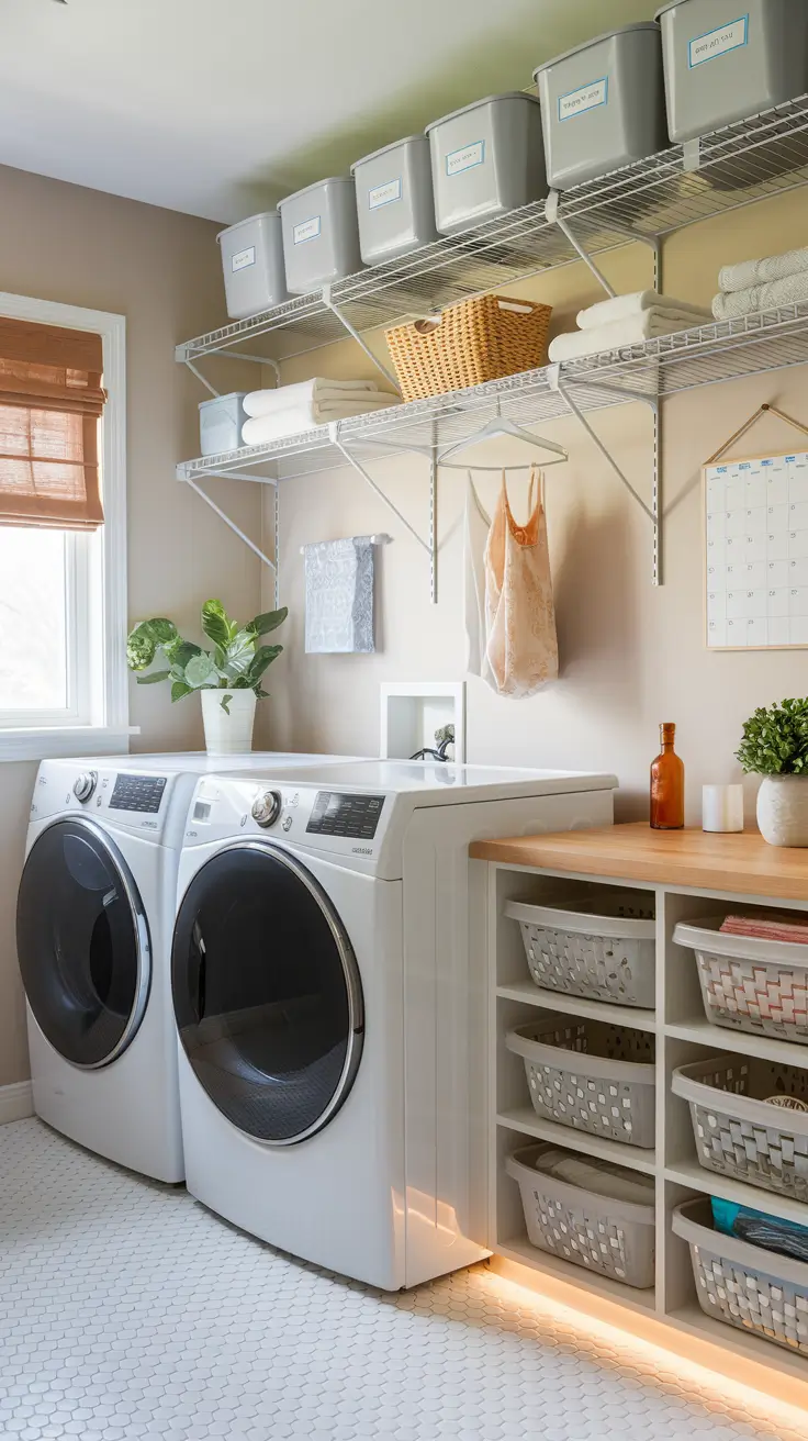 Laundry Room Shelves Ideas 2026: Modern, Farmhouse & DIY Inspiration