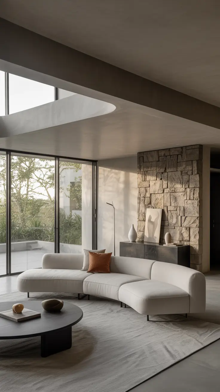 Curved Sofa Ideas for Living Room 2026: Modern, Mid-Century & Stylish Interiors