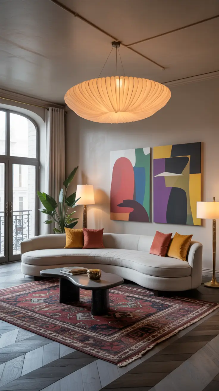 Curved Sofa Ideas for Living Room 2026: Modern, Mid-Century & Stylish Interiors