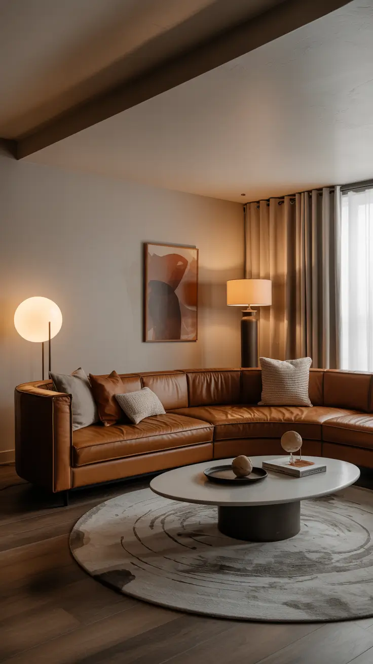 Curved Sofa Ideas for Living Room 2026: Modern, Mid-Century & Stylish Interiors