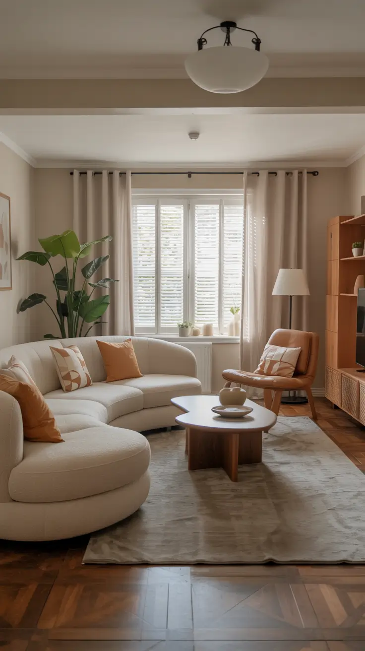 Curved Sofa Ideas for Living Room 2026: Modern, Mid-Century & Stylish Interiors