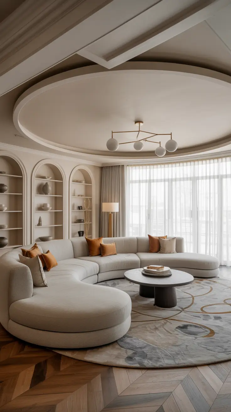 Curved Sofa Ideas for Living Room 2026: Modern, Mid-Century & Stylish Interiors