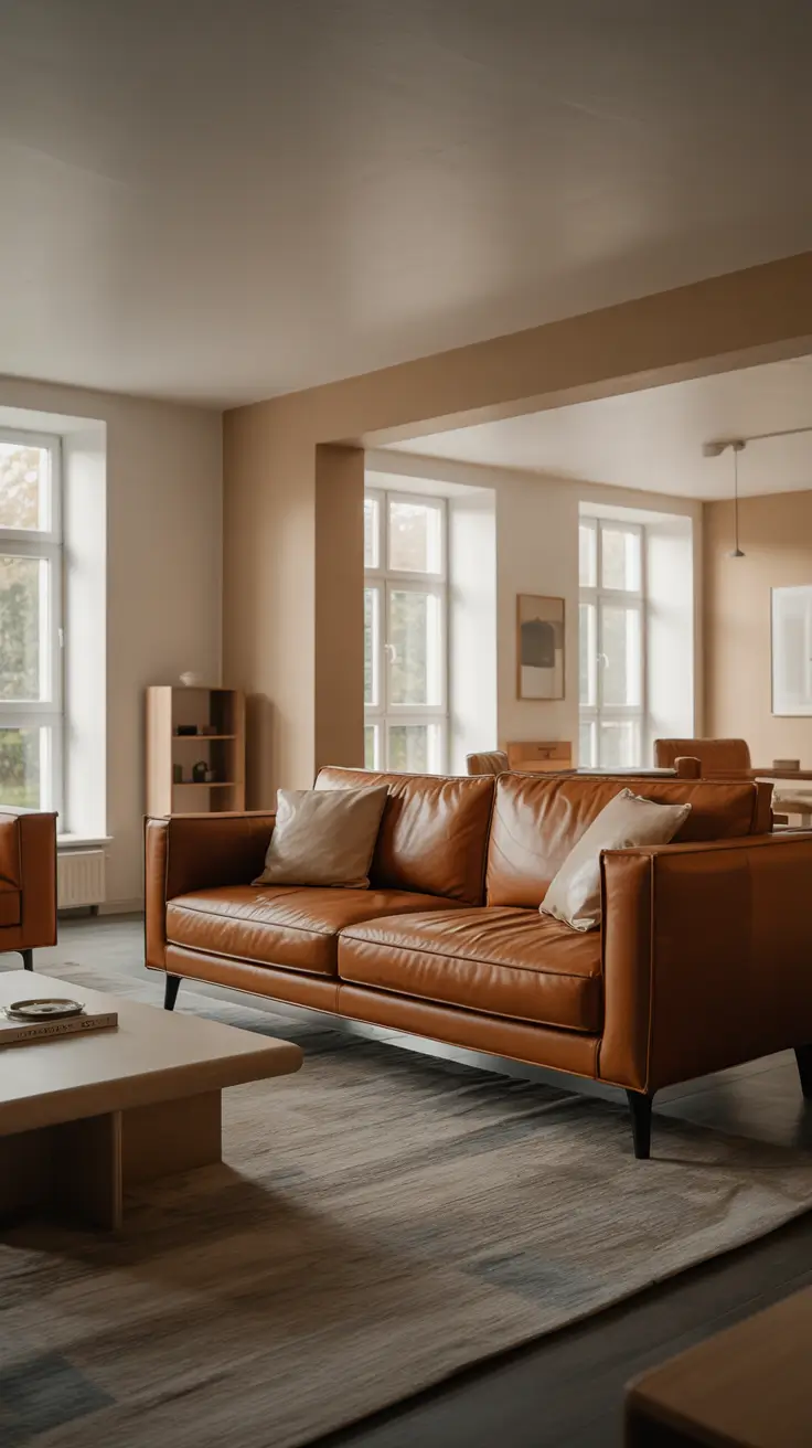 Leather Sofa Ideas 2026: Stylish Living Room Designs with Brown, Black & Modern Looks