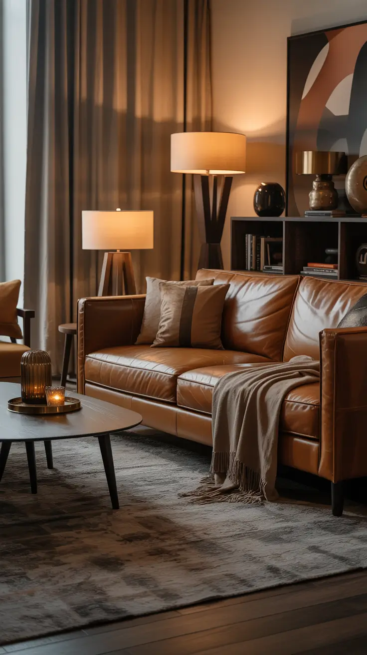 Leather Sofa Ideas 2026: Stylish Living Room Designs with Brown, Black & Modern Looks