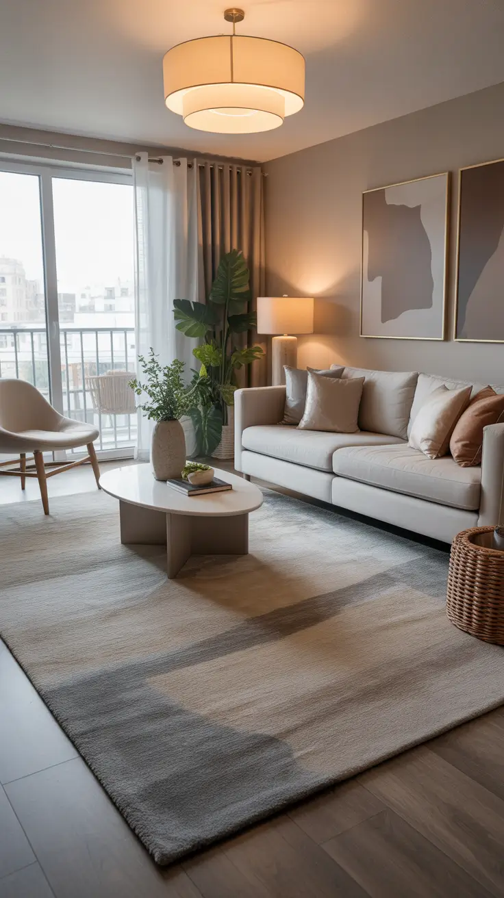 Living Room Carpet Ideas 2026: Area Rugs, Modern Colors & Cozy Styles