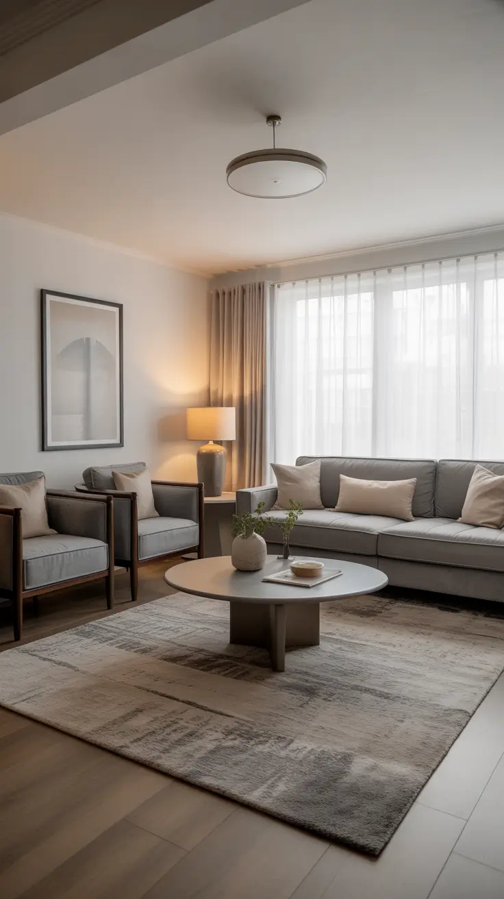 Living Room Carpet Ideas 2026: Area Rugs, Modern Colors & Cozy Styles