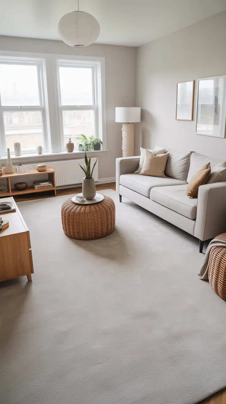 Living Room Carpet Ideas 2026: Area Rugs, Modern Colors & Cozy Styles