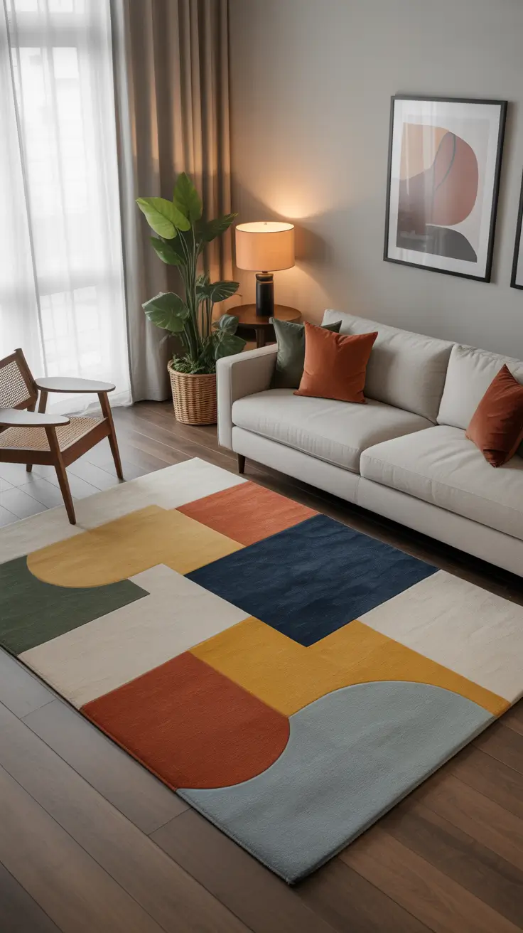 Living Room Carpet Ideas 2026: Area Rugs, Modern Colors & Cozy Styles