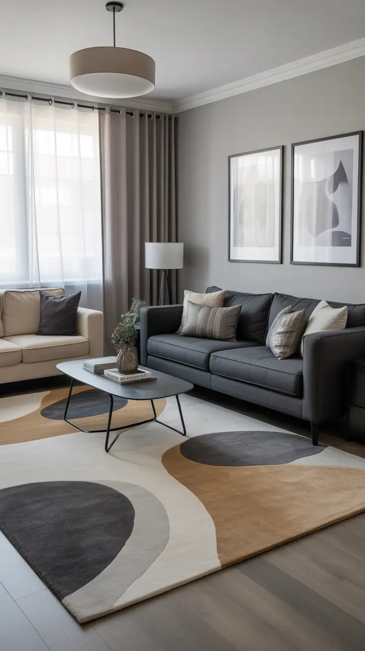 Living Room Carpet Ideas 2026: Area Rugs, Modern Colors & Cozy Styles