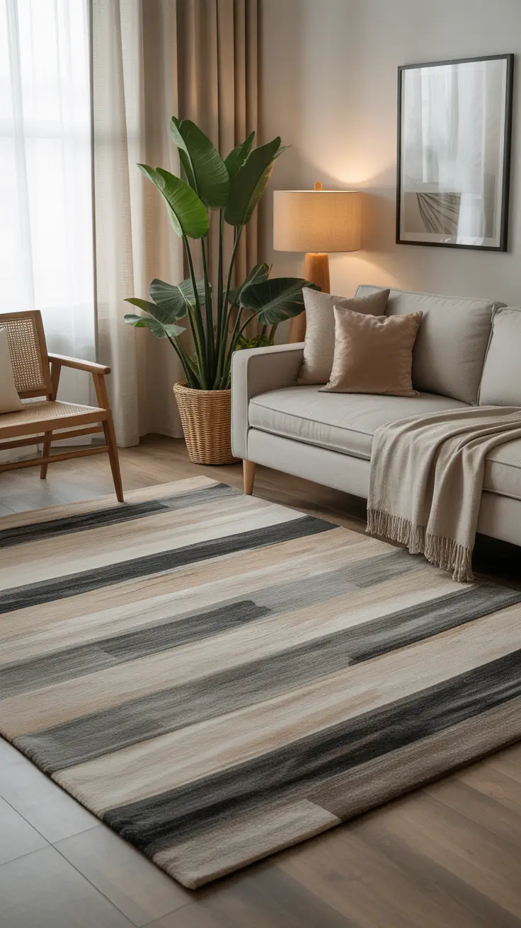 Living Room Carpet Ideas 2026: Area Rugs, Modern Colors & Cozy Styles