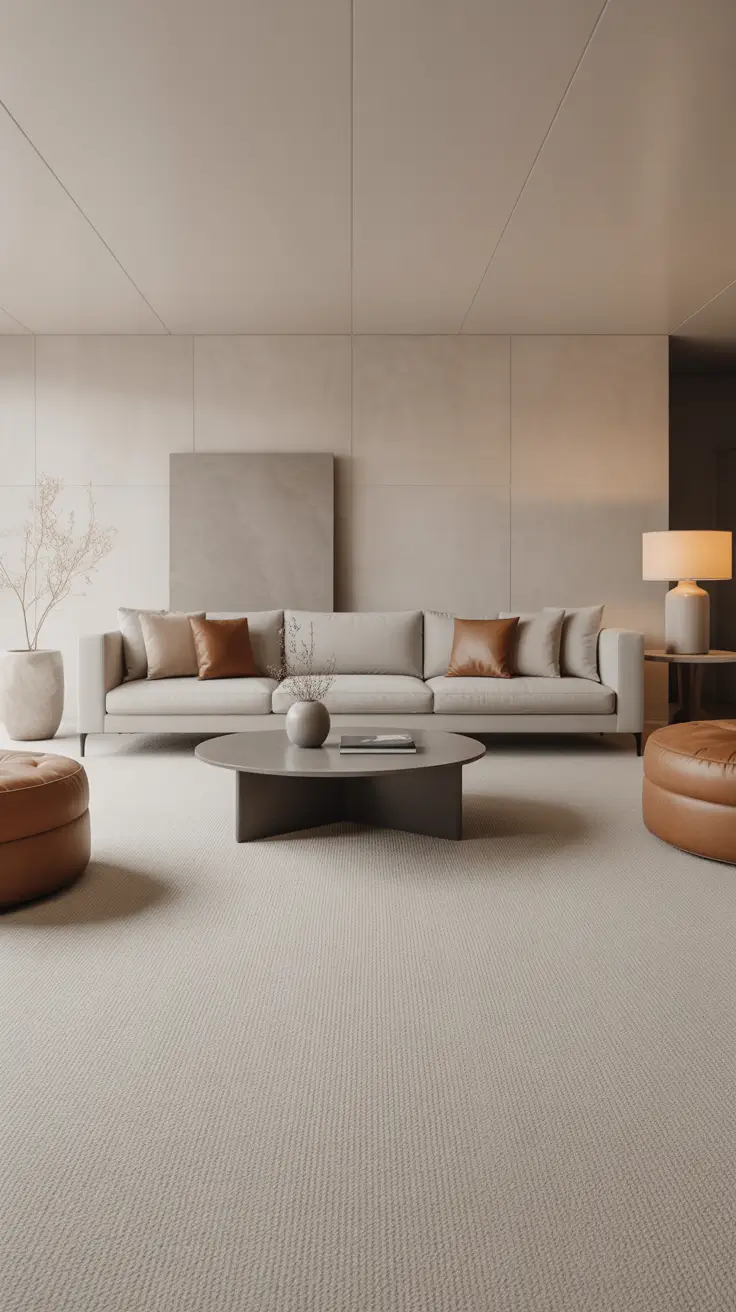 Living Room Carpet Ideas 2026: Area Rugs, Modern Colors & Cozy Styles