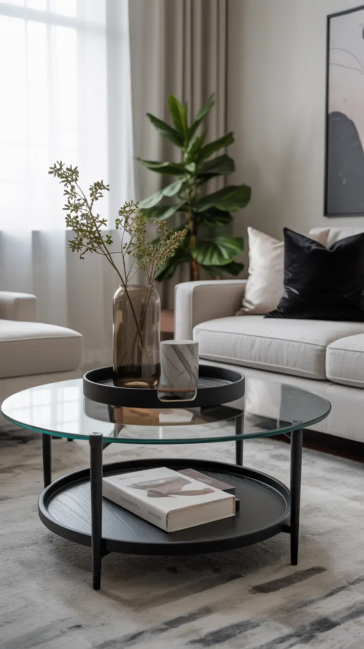 Round Table Living Room Ideas 2026: Modern Coffee Table Decor & Styling