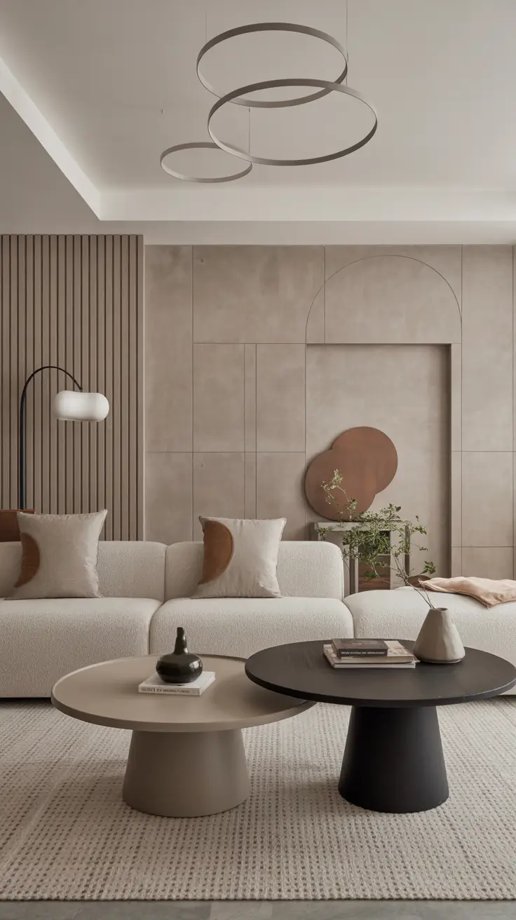 Round Table Living Room Ideas 2026: Modern Coffee Table Decor & Styling