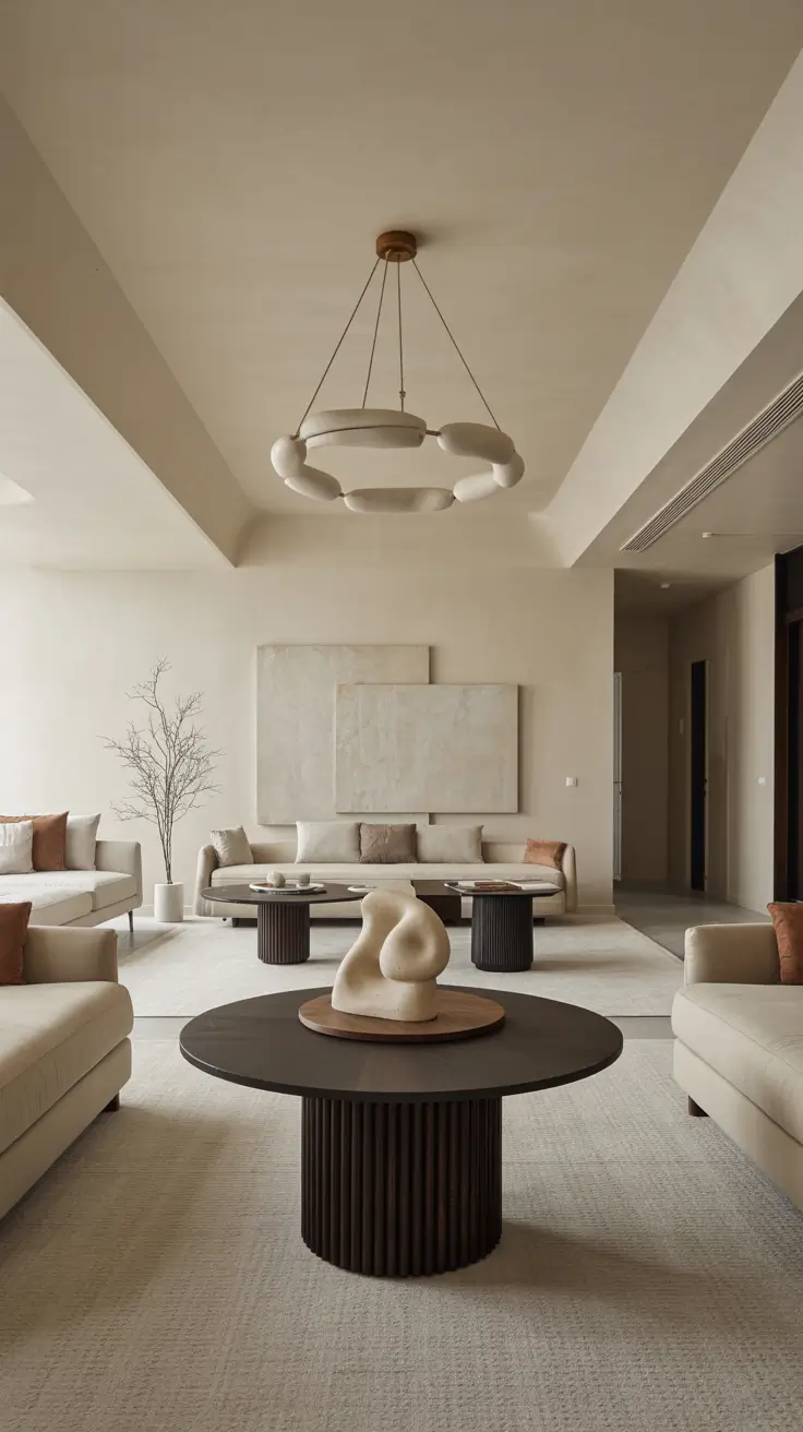 Round Table Living Room Ideas 2026: Modern Coffee Table Decor & Styling