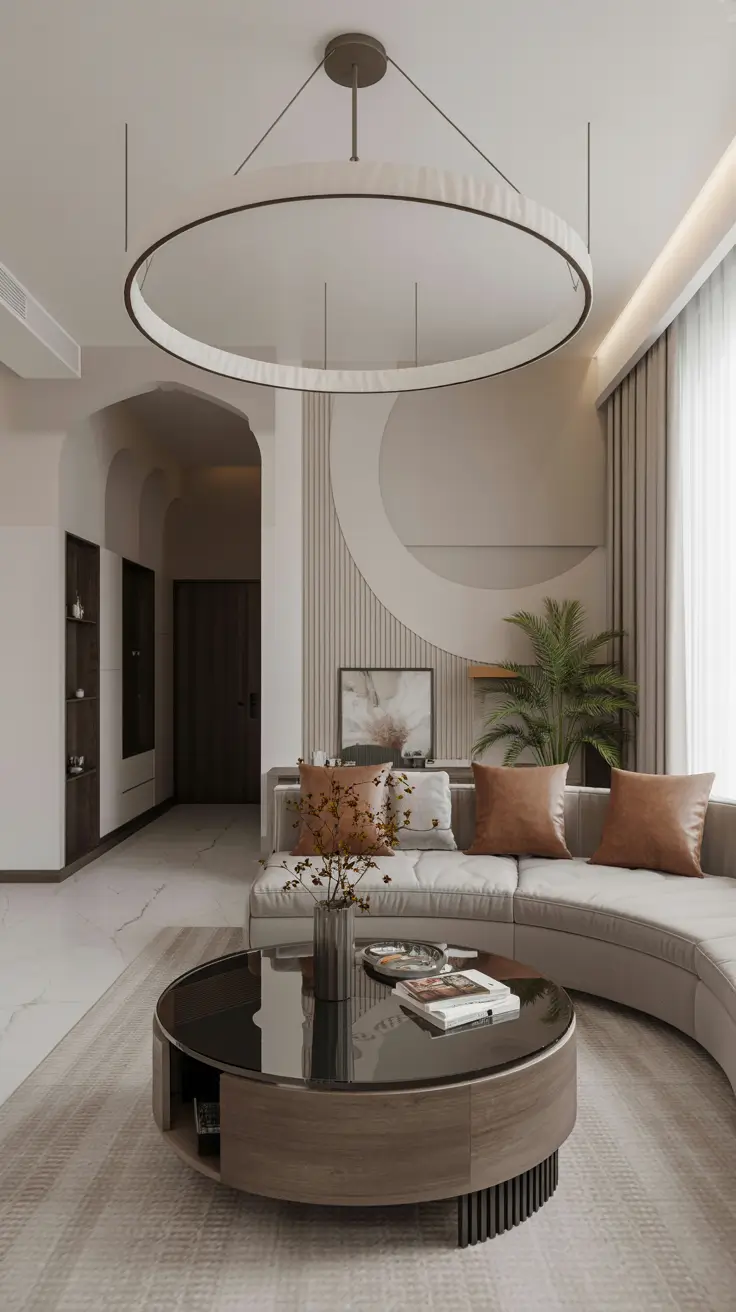 Round Table Living Room Ideas 2026: Modern Coffee Table Decor & Styling