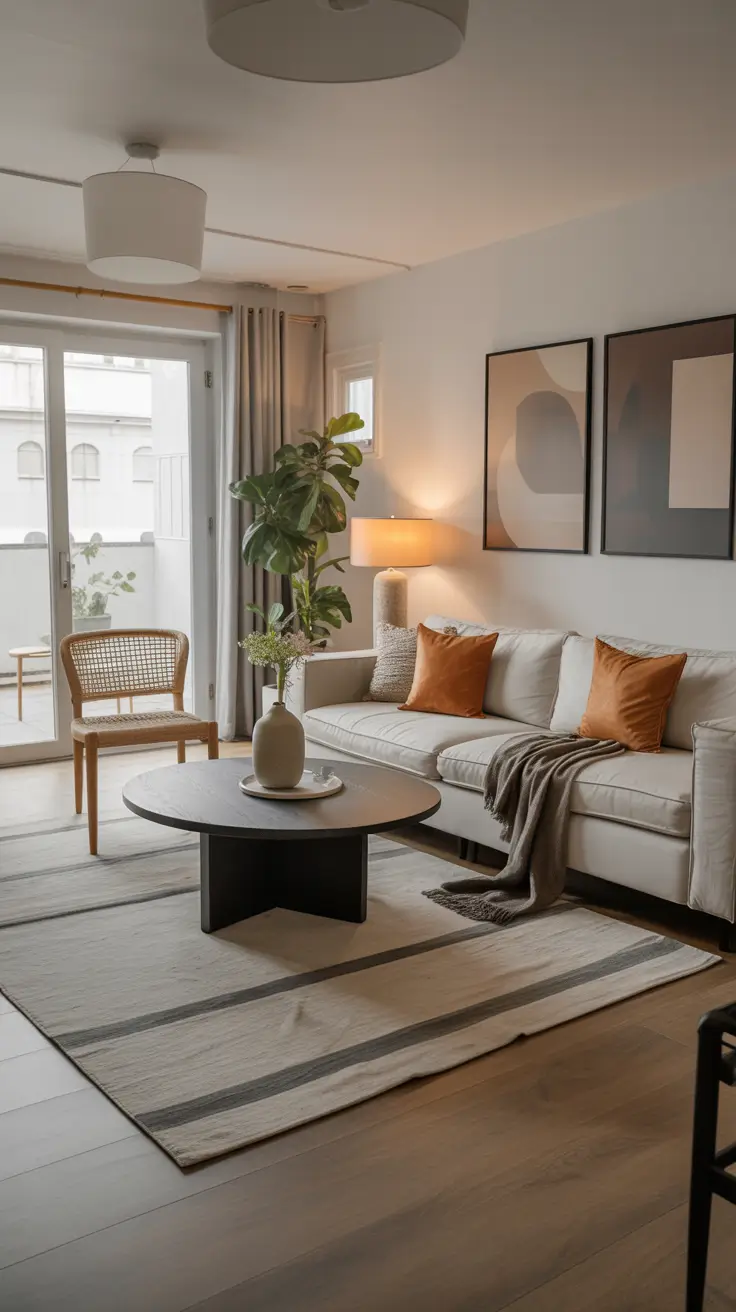 Round Table Living Room Ideas 2026: Modern Coffee Table Decor & Styling