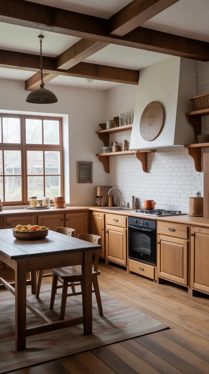 Rustic Kitchen Ideas 2026: Cozy Farmhouse & Country Style Designs