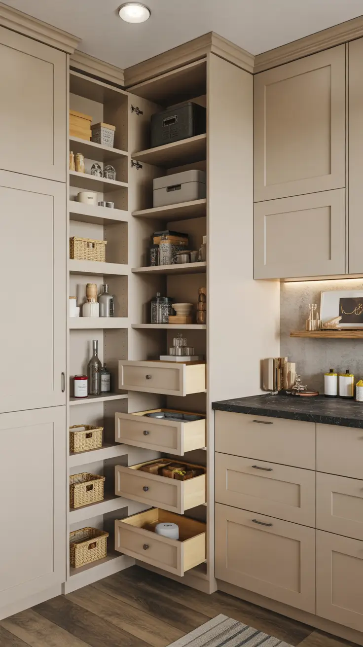 Small Pantry Design 2026: Modern Ideas, Layouts & Smart Storage Tips