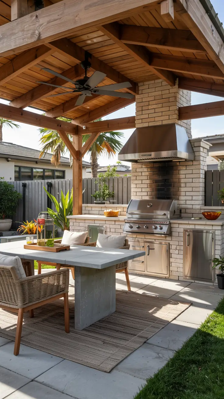 BBQ Patio Ideas 2026: Modern Backyard Grill Stations & Built-In Outdoor Kitchens