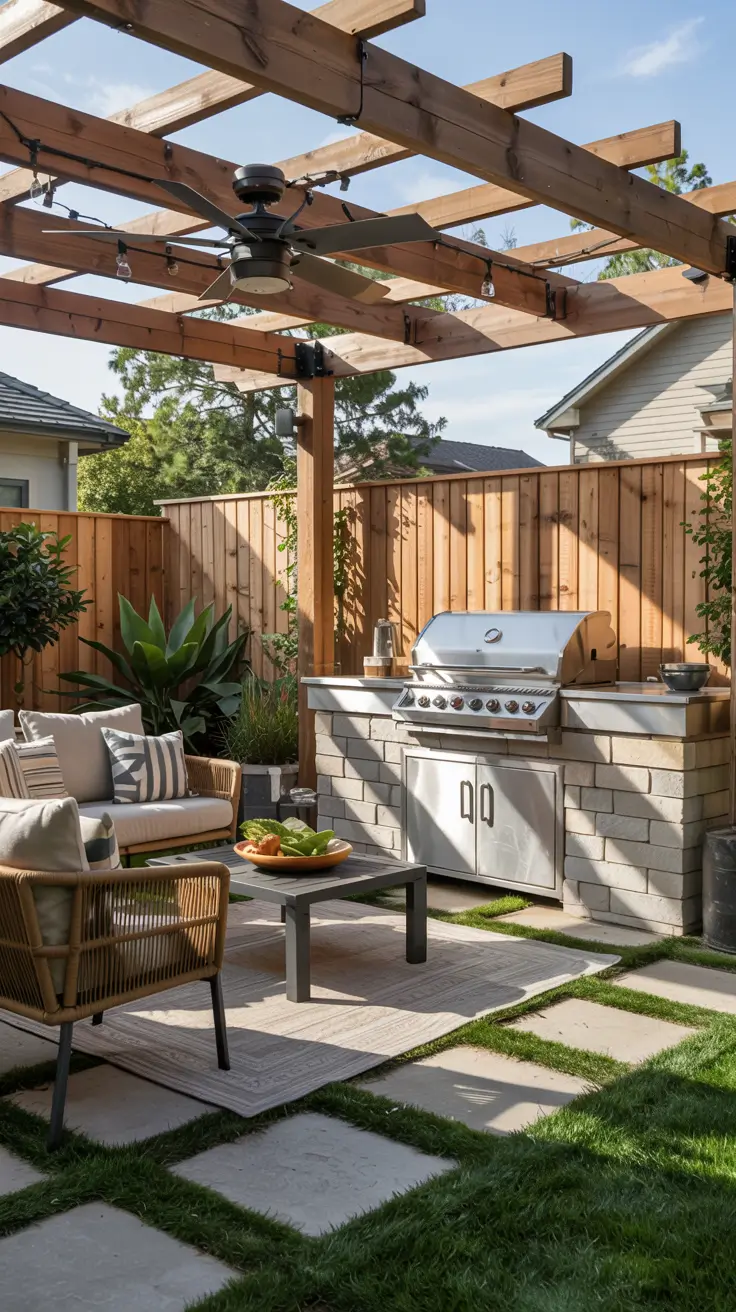 BBQ Patio Ideas 2026: Modern Backyard Grill Stations & Built-In Outdoor Kitchens