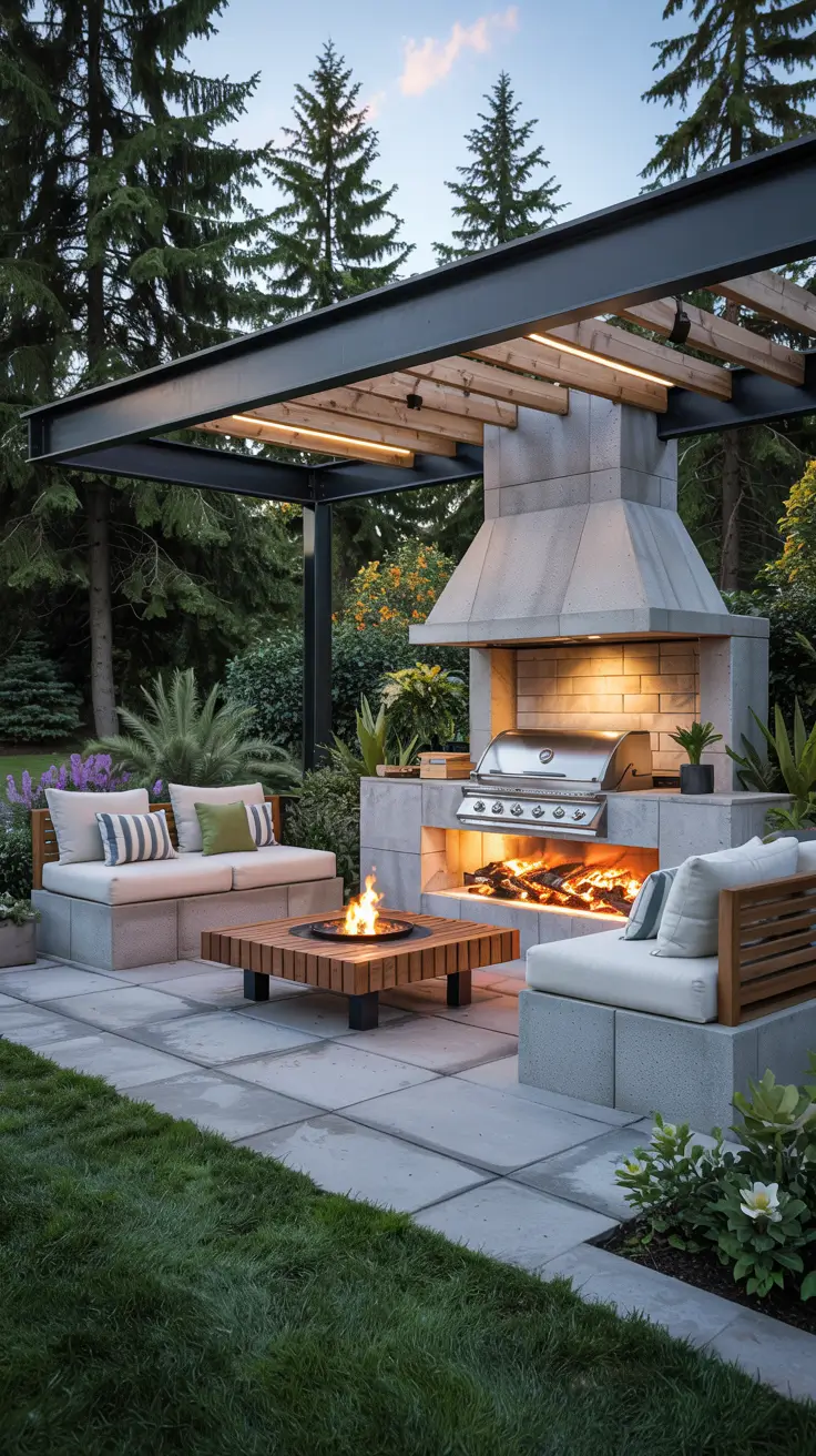 BBQ Patio Ideas 2026: Modern Backyard Grill Stations & Built-In Outdoor Kitchens