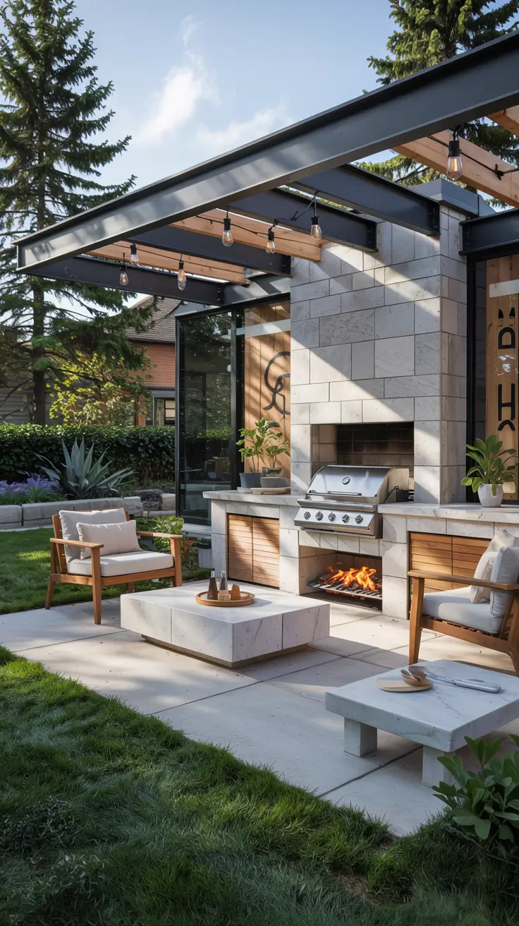 BBQ Patio Ideas 2026: Modern Backyard Grill Stations & Built-In Outdoor Kitchens