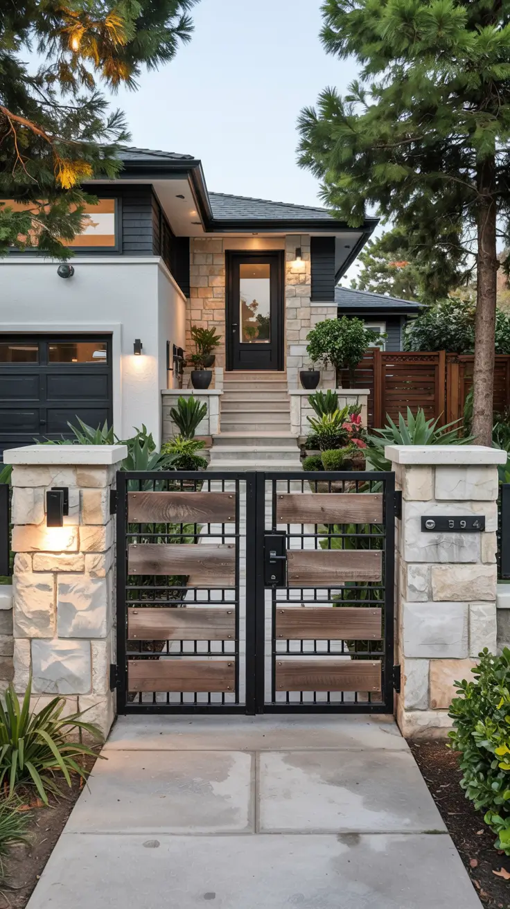 Front Yard Gate Ideas 2026: Entrance, Fence & Driveway Designs