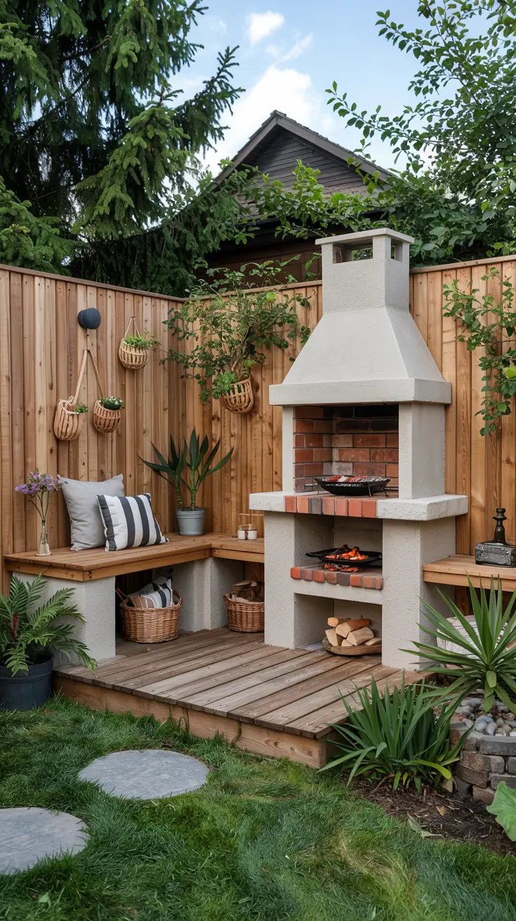Garden Barbecue Area 2026: Modern Outdoor Fireplace, Pergola & BBQ Island Ideas