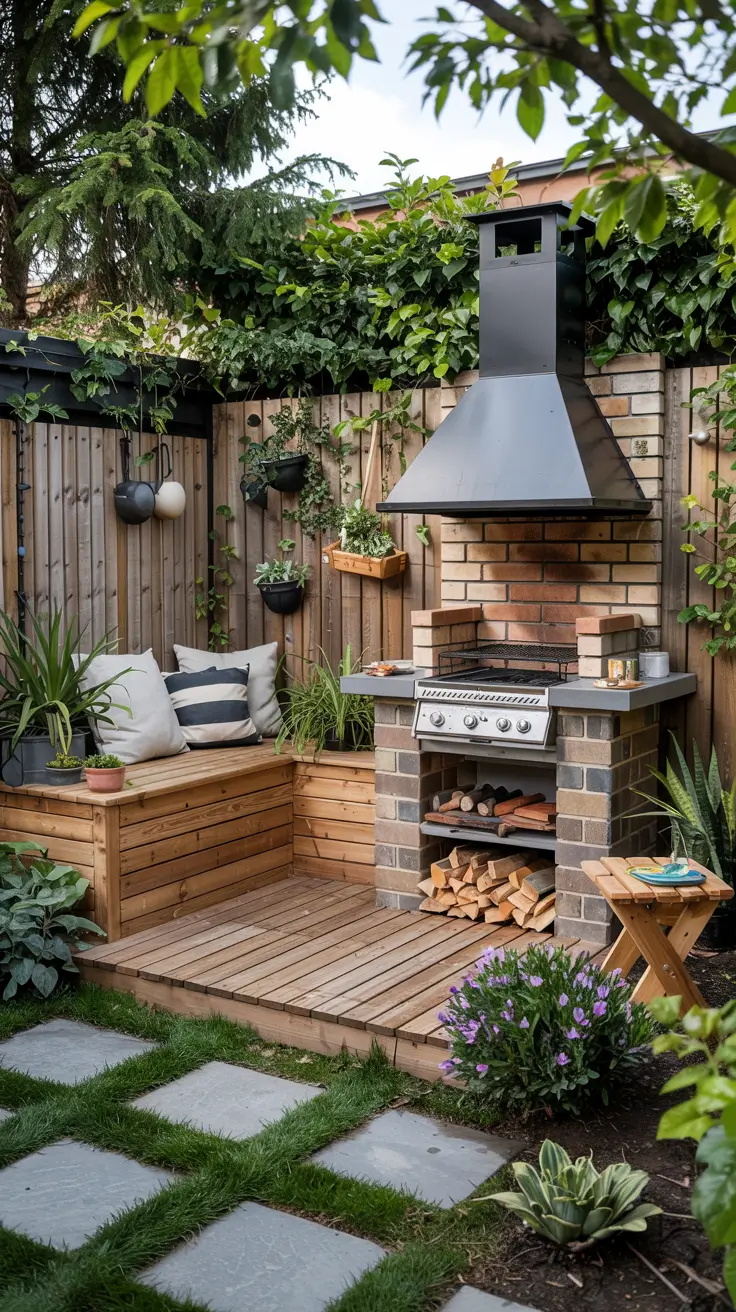 Garden Barbecue Area 2026: Modern Outdoor Fireplace, Pergola & BBQ Island Ideas