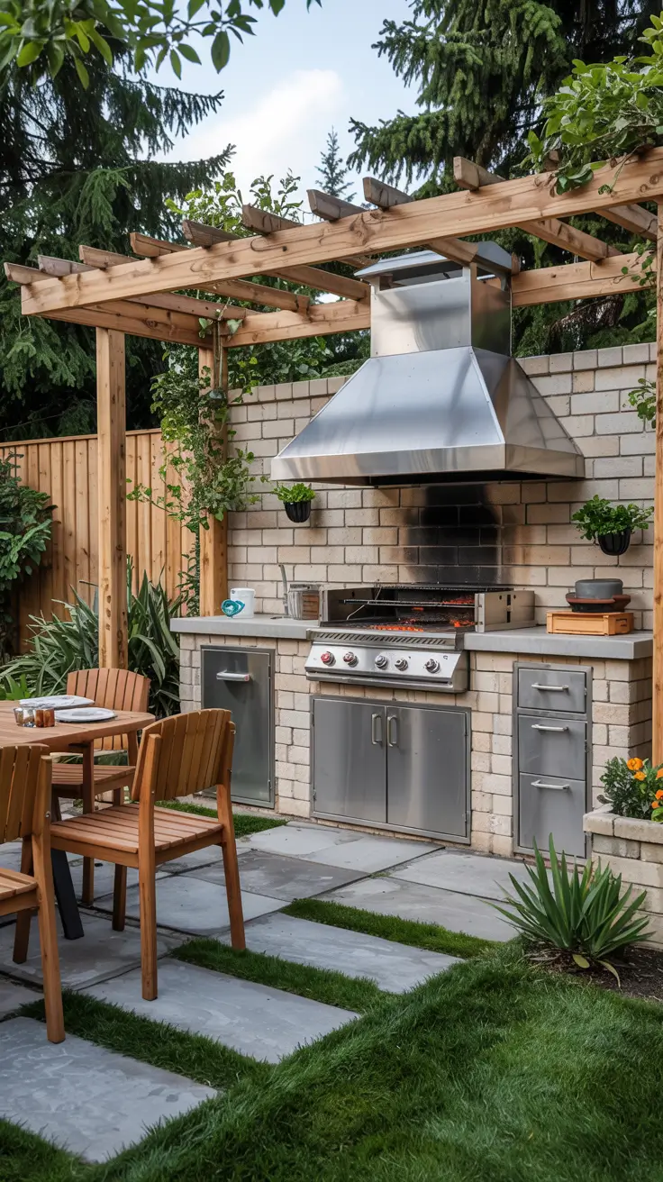 Garden Barbecue Area 2026: Modern Outdoor Fireplace, Pergola & BBQ Island Ideas