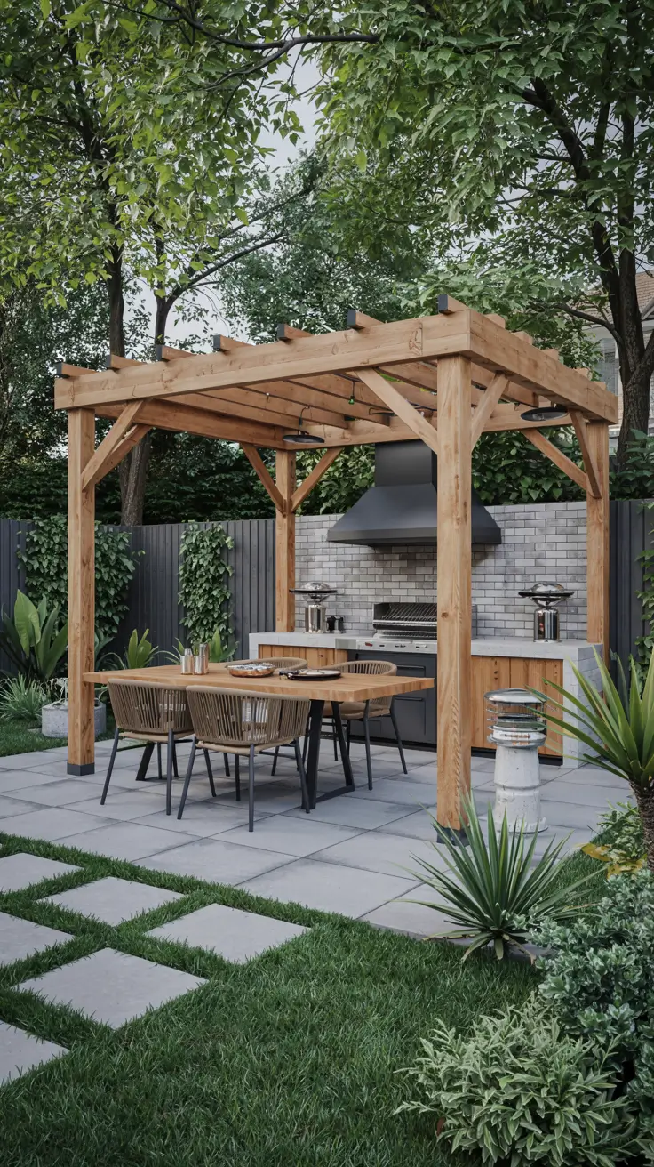 Garden Barbecue Area 2026: Modern Outdoor Fireplace, Pergola & BBQ Island Ideas