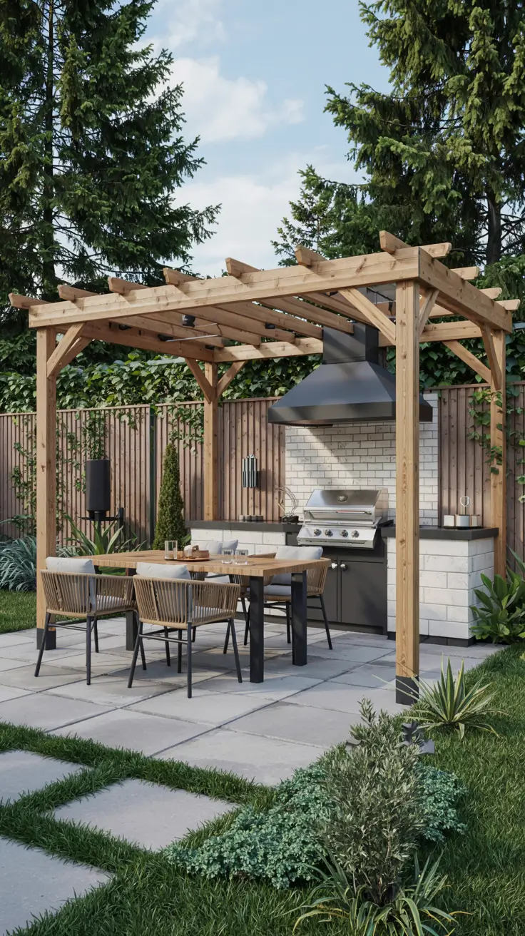 Garden Barbecue Area 2026: Modern Outdoor Fireplace, Pergola & BBQ Island Ideas