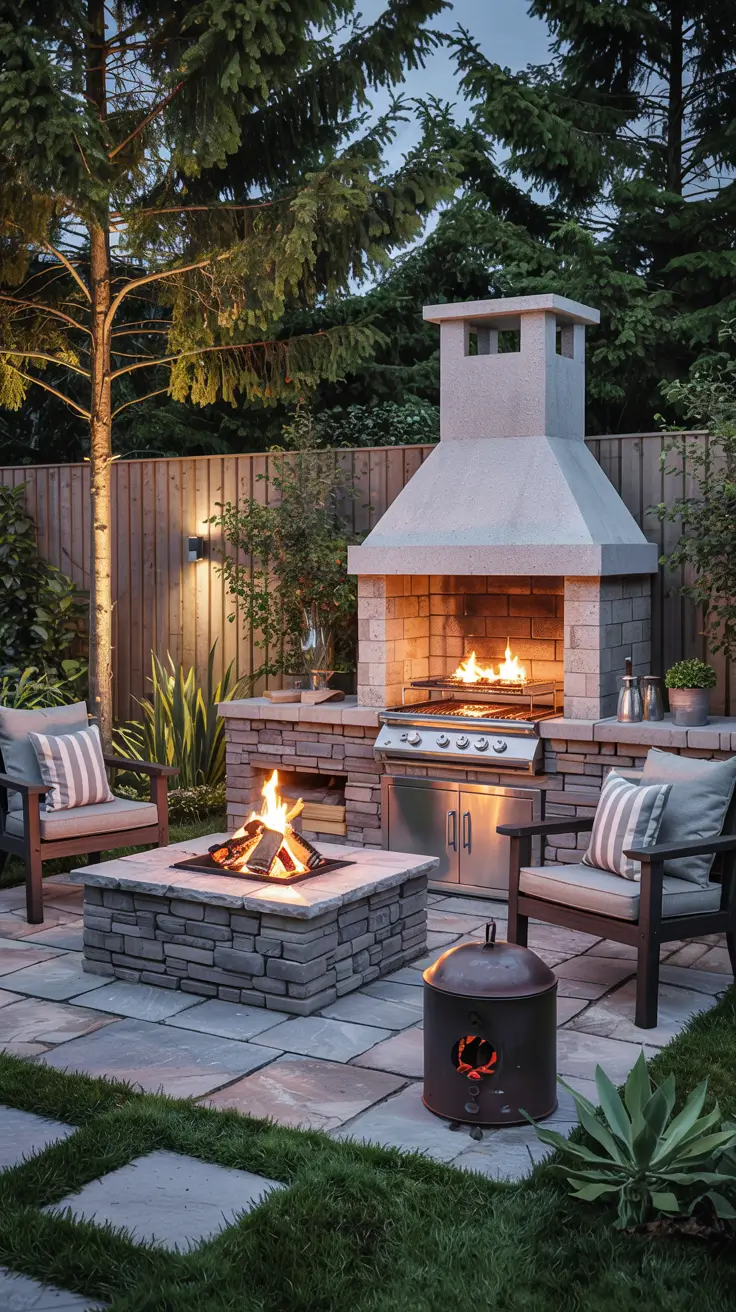 Garden Barbecue Area 2026: Modern Outdoor Fireplace, Pergola & BBQ Island Ideas