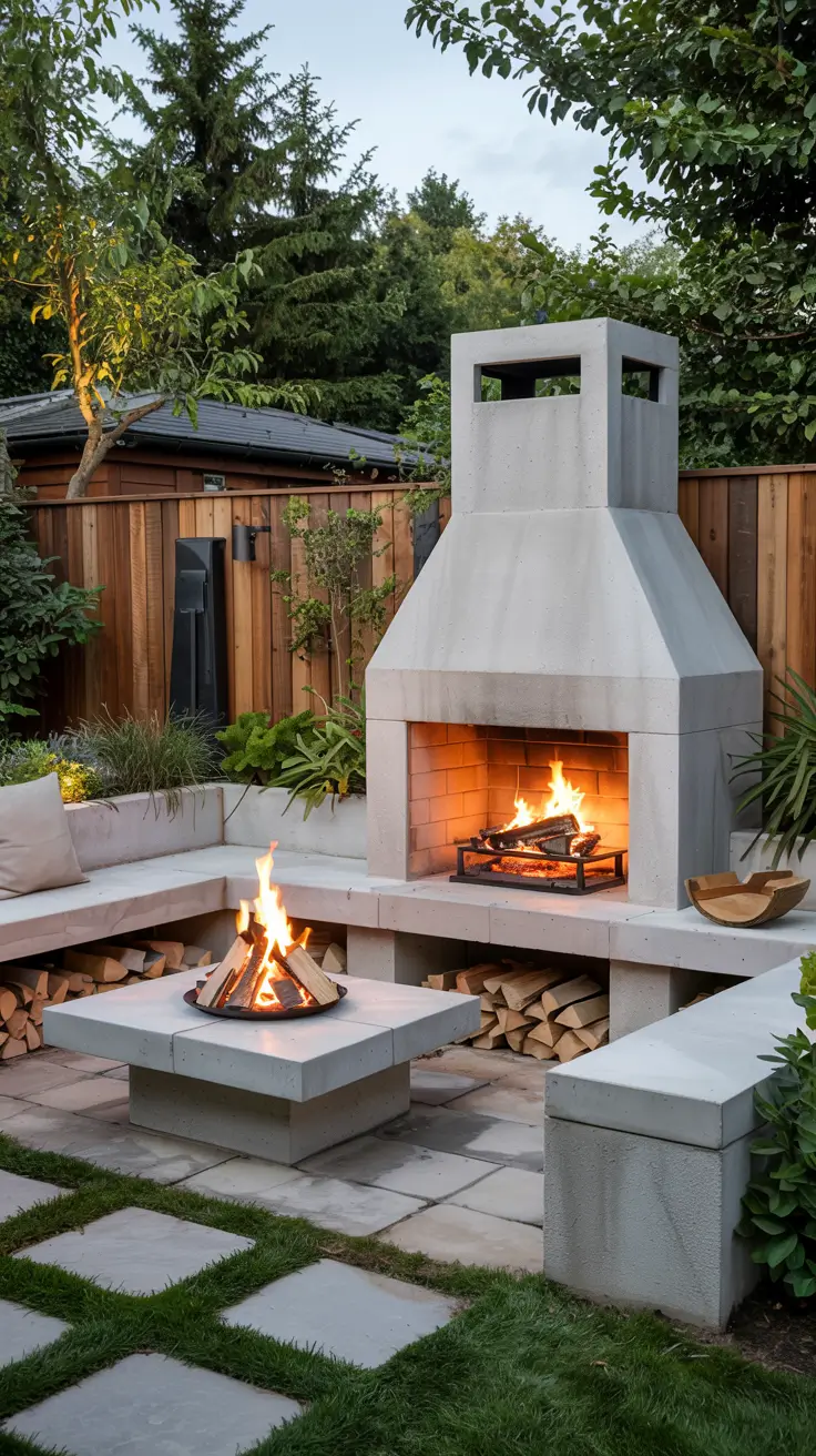 Garden Barbecue Area 2026: Modern Outdoor Fireplace, Pergola & BBQ Island Ideas