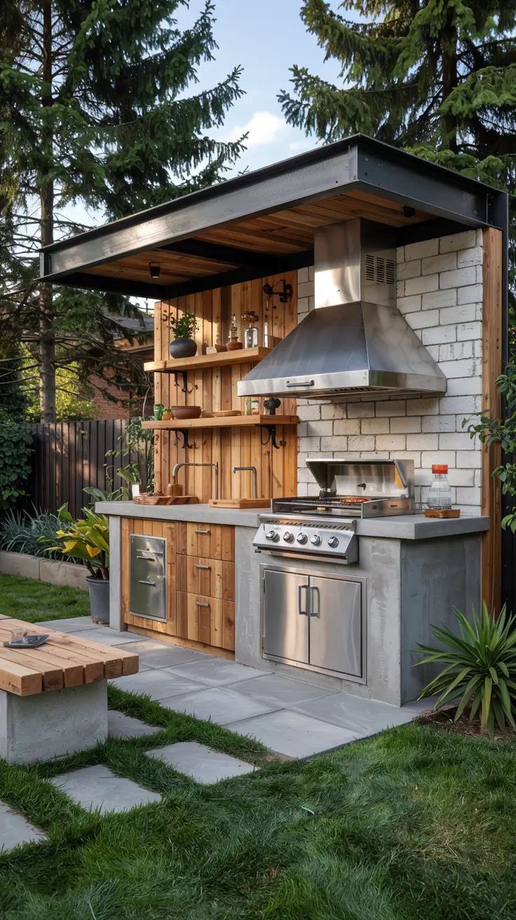 Garden Barbecue Area 2026: Modern Outdoor Fireplace, Pergola & BBQ Island Ideas
