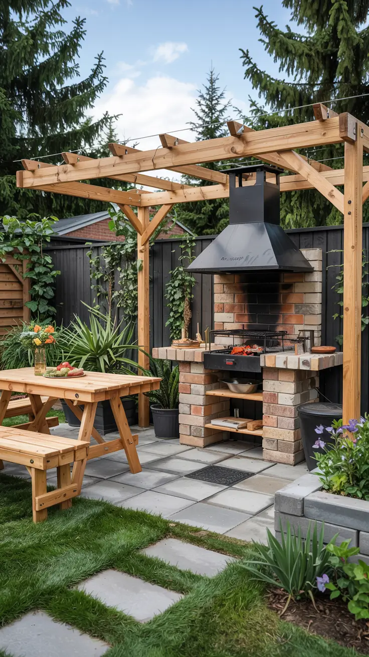 Garden Barbecue Area 2026: Modern Outdoor Fireplace, Pergola & BBQ Island Ideas
