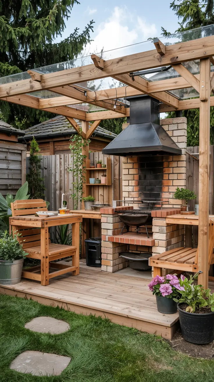 Garden Barbecue Area 2026: Modern Outdoor Fireplace, Pergola & BBQ Island Ideas