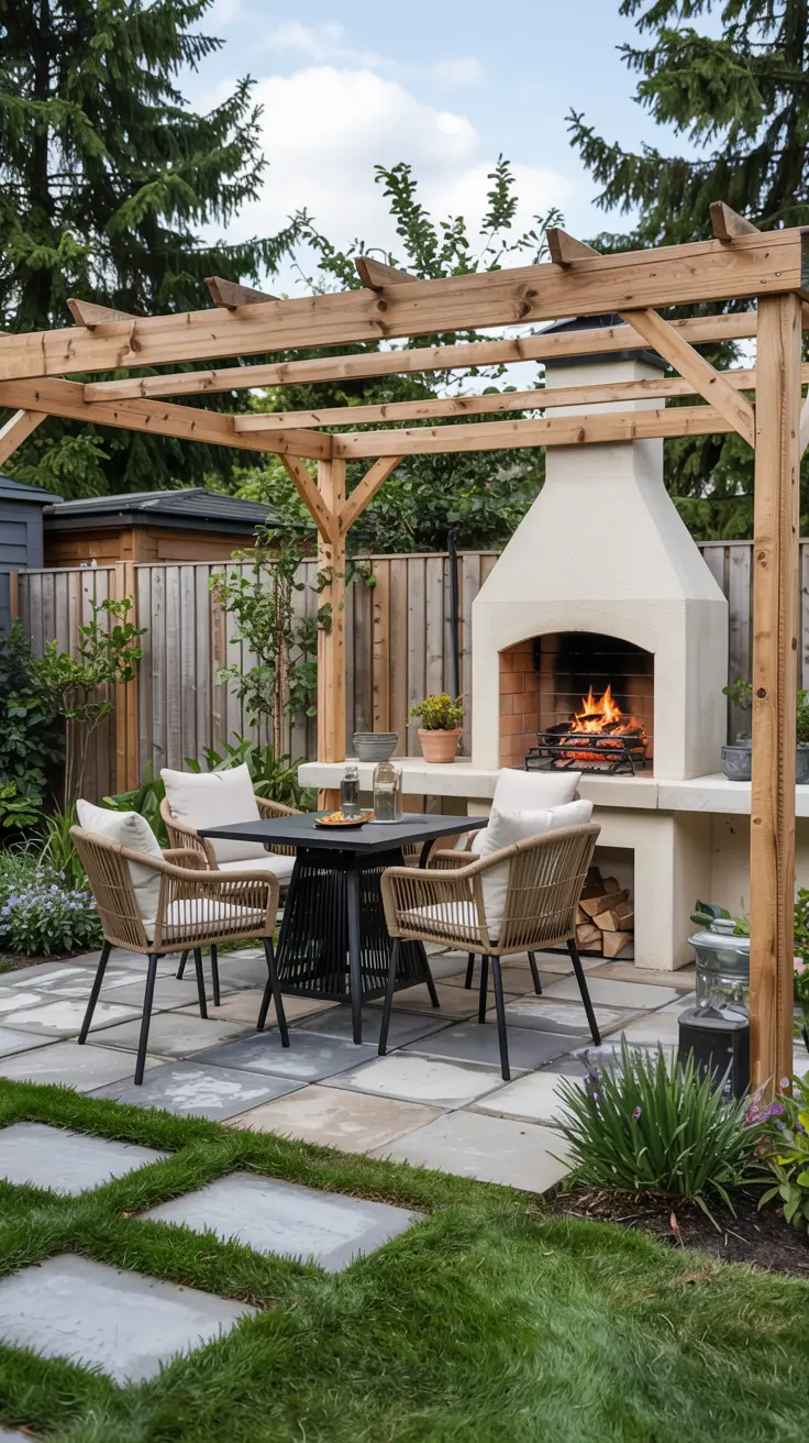 Garden Barbecue Area 2026: Modern Outdoor Fireplace, Pergola & BBQ Island Ideas
