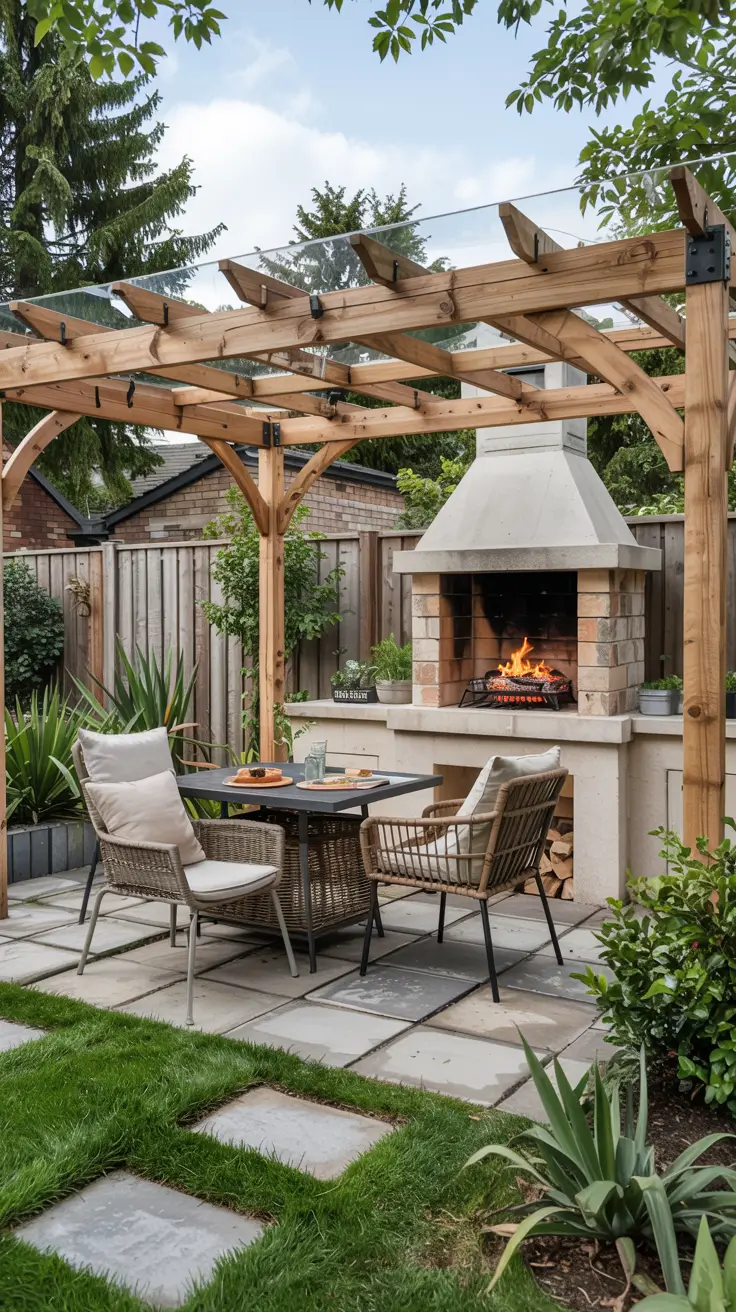 Garden Barbecue Area 2026: Modern Outdoor Fireplace, Pergola & BBQ Island Ideas