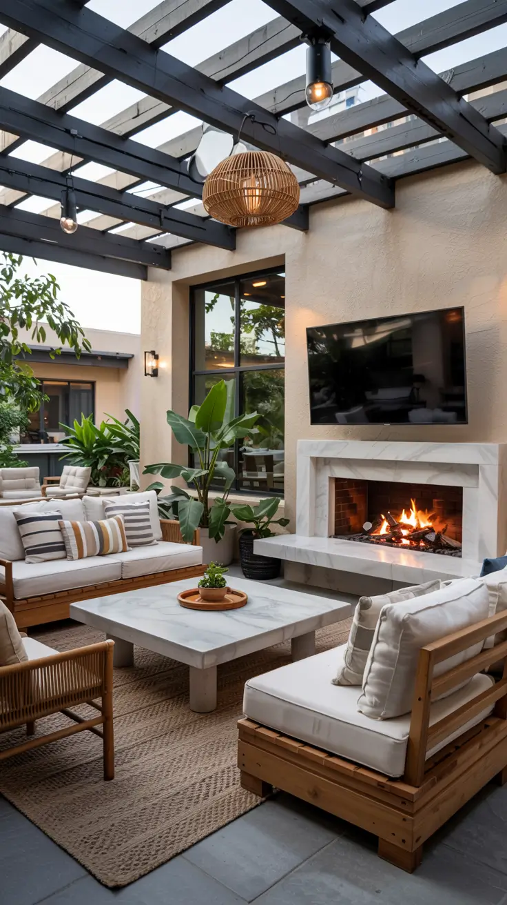 Indoor-Outdoor Living Room 2026: Modern Design Ideas with Sliding Doors & Decks