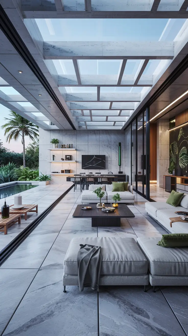 Indoor-Outdoor Living Room 2026: Modern Design Ideas with Sliding Doors & Decks