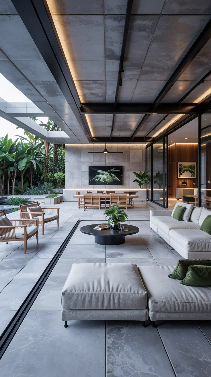 Indoor-Outdoor Living Room 2026: Modern Design Ideas with Sliding Doors & Decks